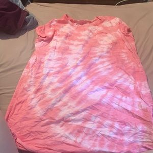 Pink gap T-shirt dress.